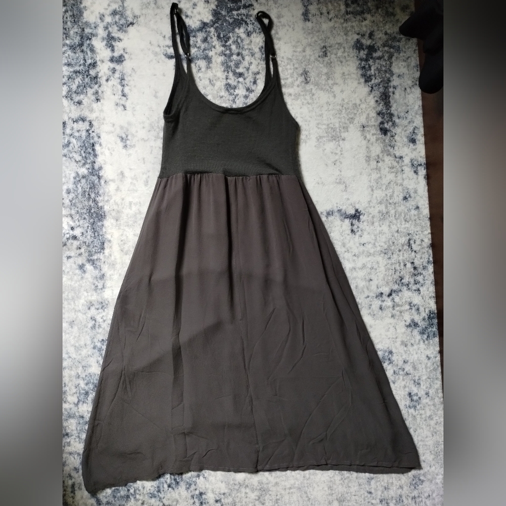 Silk Cashmere Gray Women's Dress 1 - Picture 4 of 5